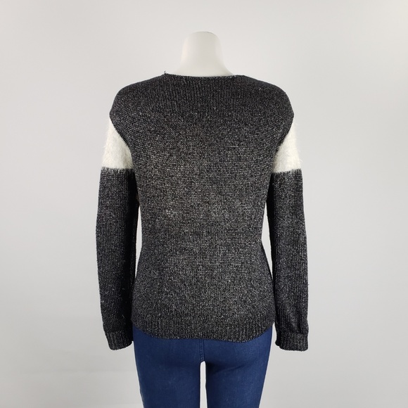 MINKPINK Grey & Gold Knit Sweater Size M - Picture 4 of 8